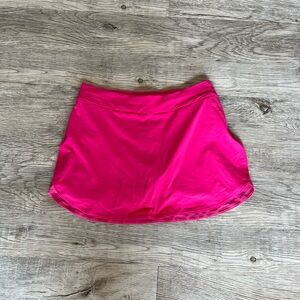 Outdoor voices, pink skirt